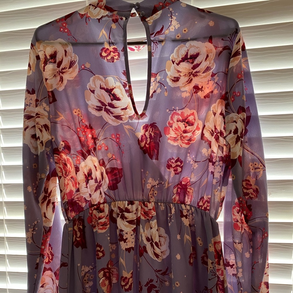 Deep V front dress